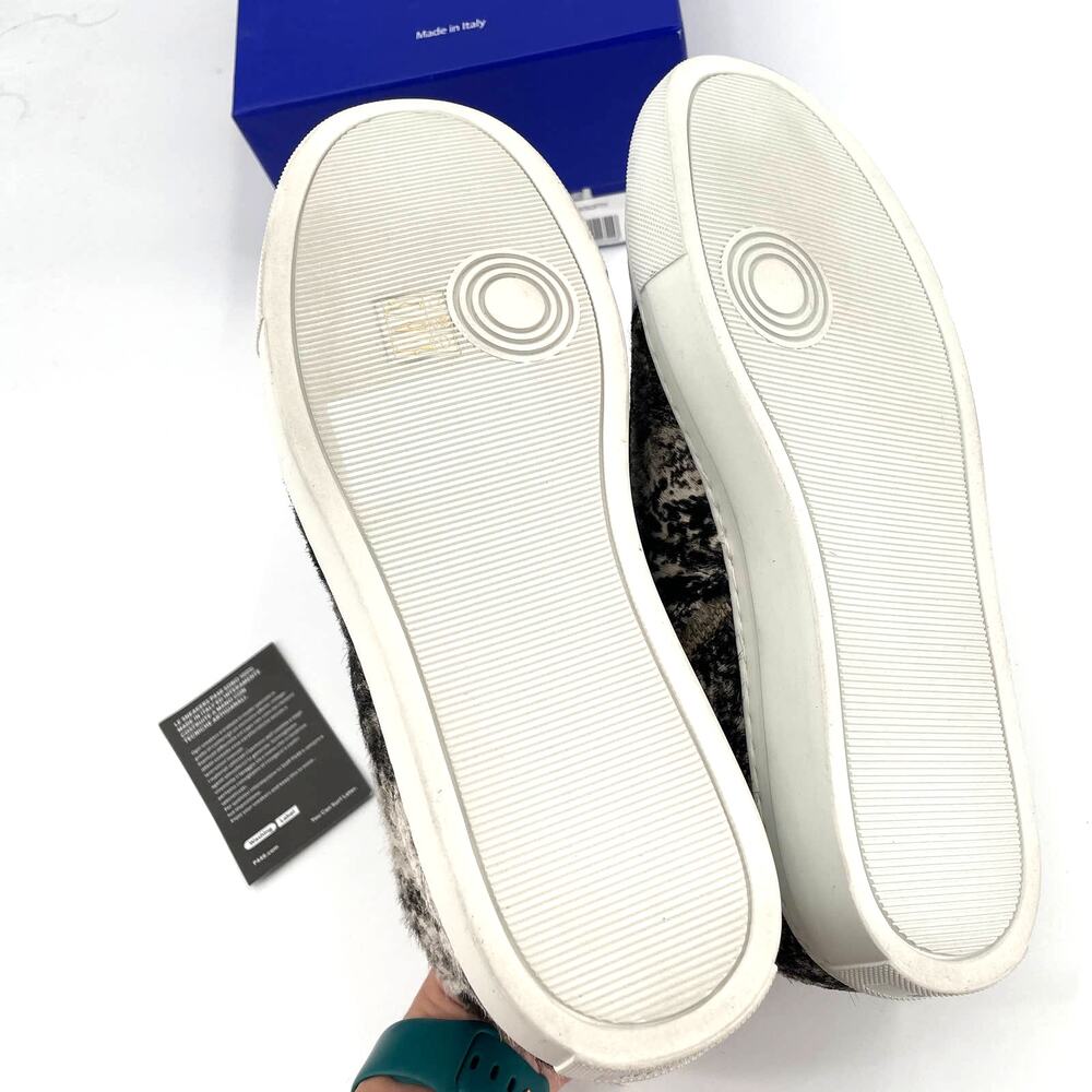 New P448 Cow Print Star High-Top Sneaker // 10.5 - Picture 8 of 11
